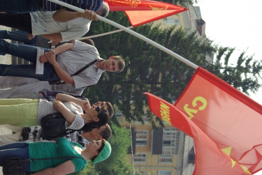 Совместный пикет против ЮЮ и ВТО