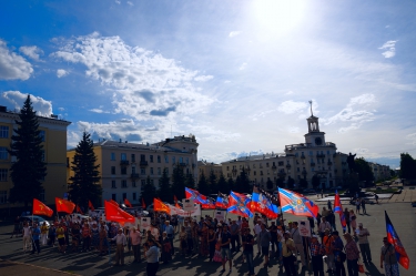 Совместный патриотический митинг в поддержку Новороссии