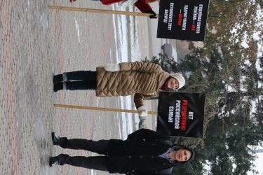 Митинг против закона «о криминализации семьи»