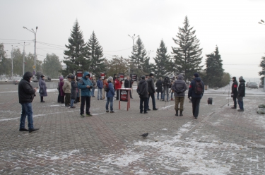 Митинг против закона «о криминализации семьи»