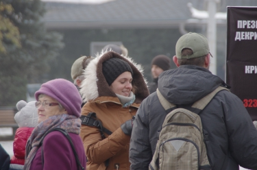 Митинг против закона «о криминализации семьи»