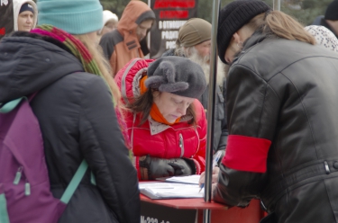 Митинг против закона «о криминализации семьи»
