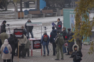 Митинг против закона «о криминализации семьи»