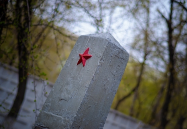 Уборка братской могилы революционеров-большевиков 